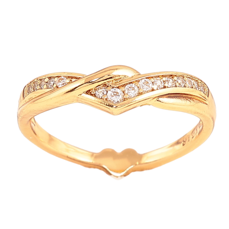 Кольцо Xuping цвет Позолота 18K "Узор с кристаллами" фото №20