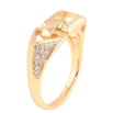 Кольцо Xuping цвет Позолота 18K "Узор с кристаллами" фото №2 Кольцо Xuping цвет Позолота 18K "Узор с кристаллами" фото №2
