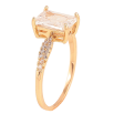 Кольцо Xuping цвет Позолота 18K "Кристалл" 7х9мм фото №2 Кольцо Xuping цвет Позолота 18K "Кристалл" 7х9мм фото №2