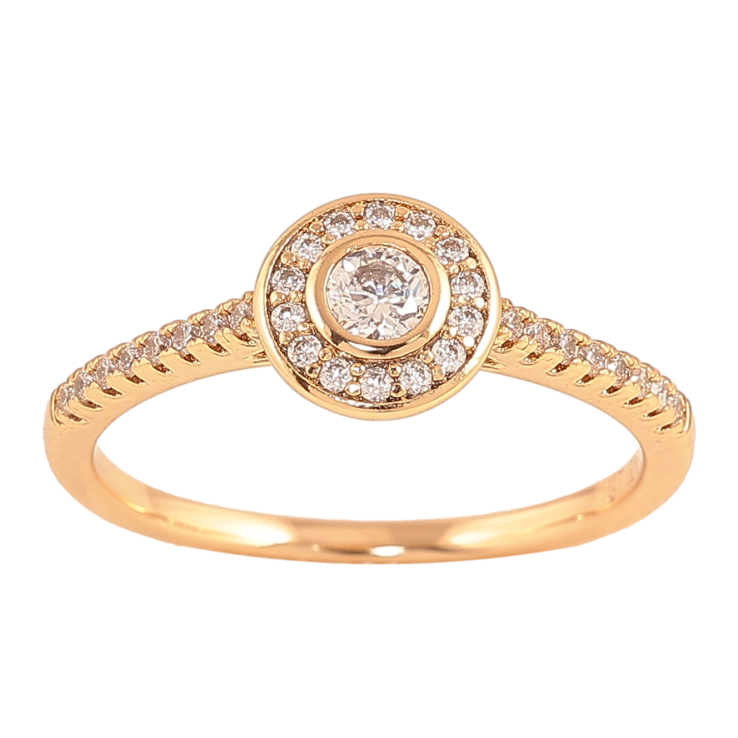 Каблучка Xuping колір Позолота 18K "Візерунок з кристалами" фото №10 Каблучка Xuping колір Позолота 18K "Візерунок з кристалами" фото №10