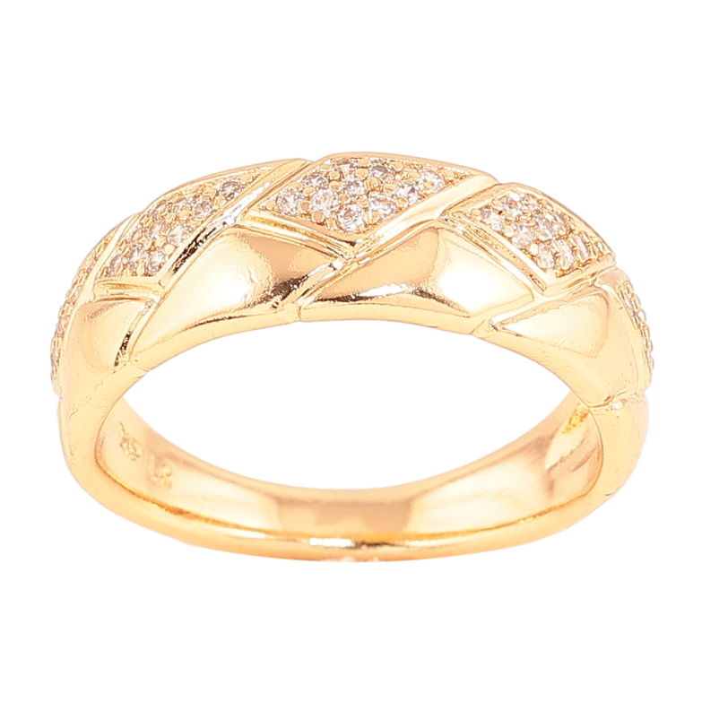 Каблучка Xuping колір Позолота 18K "Візерунок з кристалами" фото №24 Каблучка Xuping колір Позолота 18K "Візерунок з кристалами" фото №24