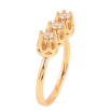 Кольцо Xuping цвет Позолота 18K "Три кристальных бутона" фото №2 Кольцо Xuping цвет Позолота 18K "Три кристальных бутона" фото №2