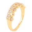 Кольцо Xuping цвет Позолота 18K "Узор сердечки с кристаллами" фото №2