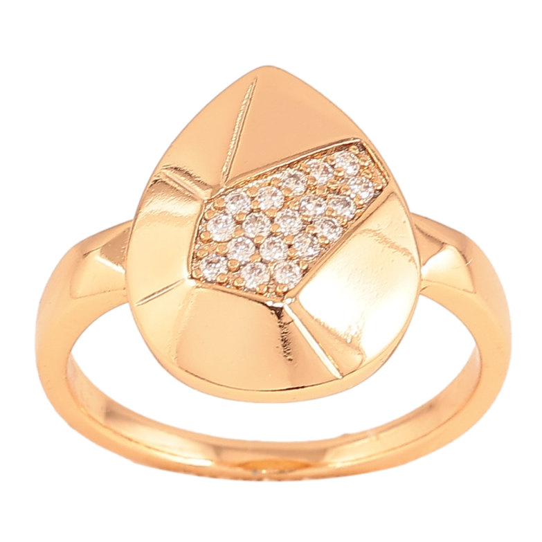 Каблучка Xuping колір Позолота 18K "Візерунок з кристалами" фото №8 Каблучка Xuping колір Позолота 18K "Візерунок з кристалами" фото №8