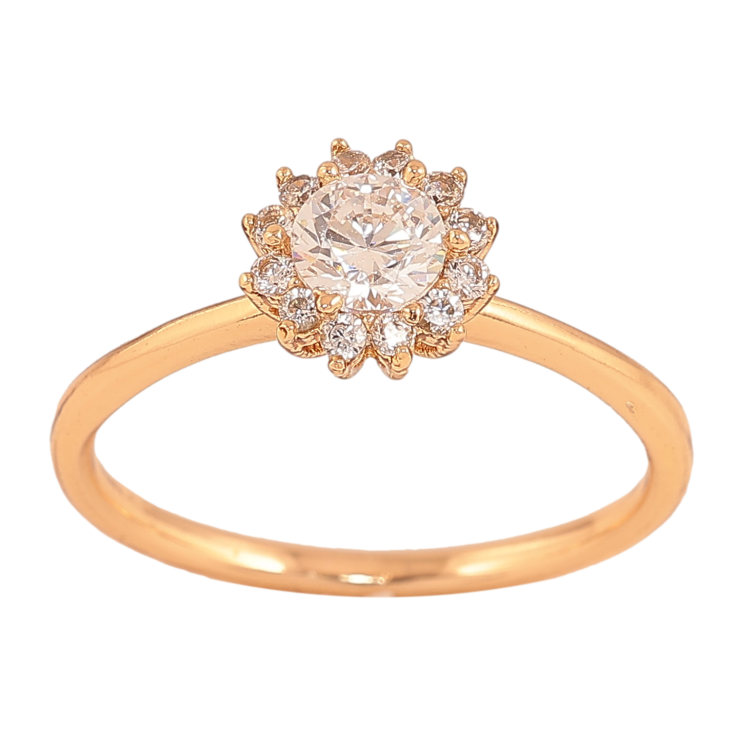 Кольцо Xuping цвет Позолота 18K "Кристальный цветочек" фото №13 Кольцо Xuping цвет Позолота 18K "Кристальный цветочек" фото №13
