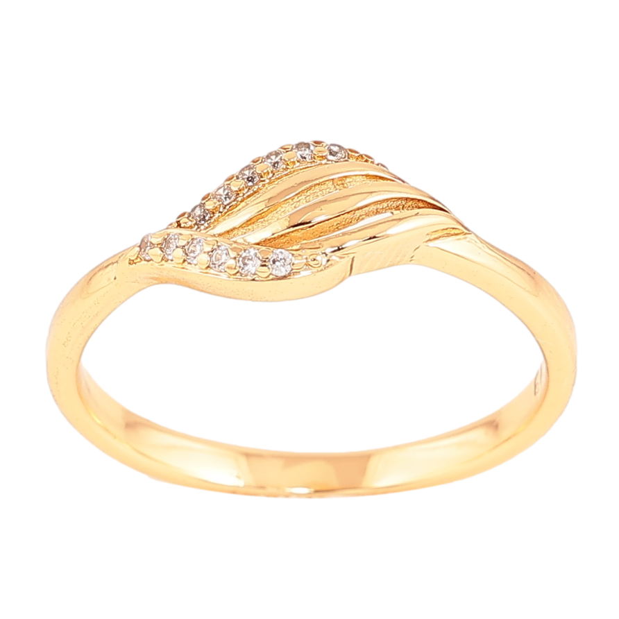Кольцо Xuping цвет Позолота 18K "Узор с кристаллами" фото №1 Кольцо Xuping цвет Позолота 18K "Узор с кристаллами" фото №1
