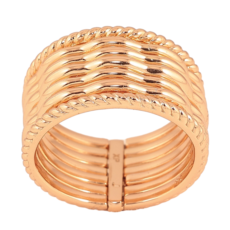 Кольцо Xuping цвет Позолота 18K "Сем колец соединены в одно" фото №2 Кольцо Xuping цвет Позолота 18K "Сем колец соединены в одно" фото №2