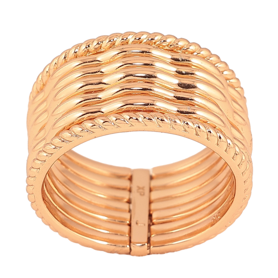 Кольцо Xuping цвет Позолота 18K "Сем колец соединены в одно" фото №1 Кольцо Xuping цвет Позолота 18K "Сем колец соединены в одно" фото №1
