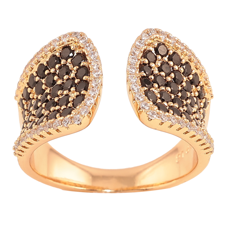 Кольцо Xuping цвет Позолота 18K "Инкрустация черными кристаллами" фото №18 Кольцо Xuping цвет Позолота 18K "Инкрустация черными кристаллами" фото №18