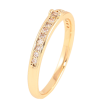 Кольцо Xuping цвет Позолота 18K "Дорожка кристаллов" фото №2 Кольцо Xuping цвет Позолота 18K "Дорожка кристаллов" фото №2