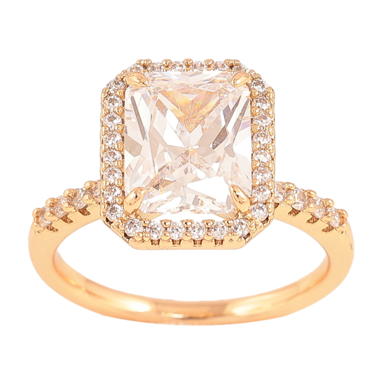 Кольцо Xuping цвет Позолота 18K "Кристалл в обрамлении" фото №18 Кольцо Xuping цвет Позолота 18K "Кристалл в обрамлении" фото №18