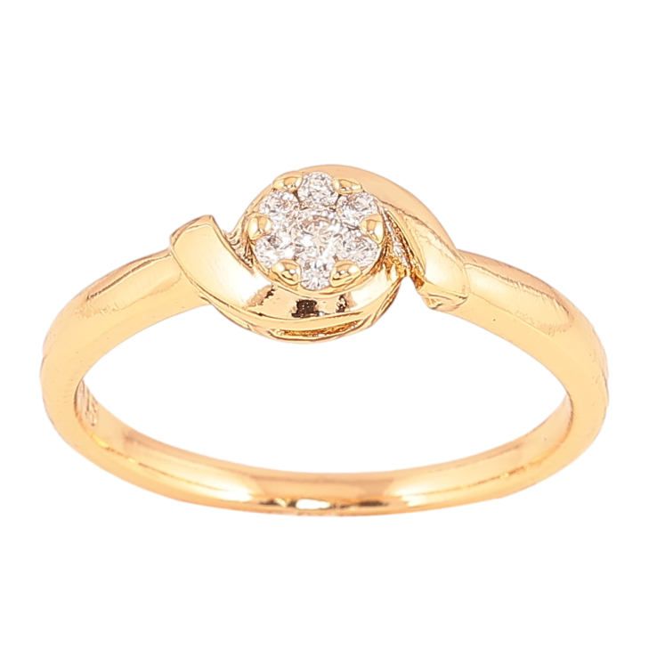 Кольцо Xuping цвет Позолота 18K "Узор с кристаллом" фото №7 Кольцо Xuping цвет Позолота 18K "Узор с кристаллом" фото №7