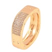 Каблучка Xuping колір Позолота 18K "Візерунок з інкрустацією кристалами" шир. 6мм фото №2 Каблучка Xuping колір Позолота 18K "Візерунок з інкрустацією кристалами" шир. 6мм фото №2