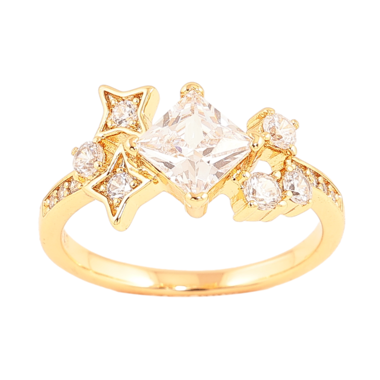 Каблучка Xuping колір позолота 18K візерунок з кристалами фото №12 Каблучка Xuping колір позолота 18K візерунок з кристалами фото №12