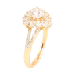 Кольцо Xuping цвет позолота 18K кристальное колечко фото №2 Кольцо Xuping цвет позолота 18K кристальное колечко фото №2
