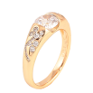 Кольцо Xuping цвет Позолота 18K "Узор с кристаллами" фото №2 Кольцо Xuping цвет Позолота 18K "Узор с кристаллами" фото №2