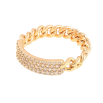 Кольцо Xuping цвет позолота 18K мягкая шинка цепочка с инкрустацией кристаллами фото №3 Кольцо Xuping цвет позолота 18K мягкая шинка цепочка с инкрустацией кристаллами фото №3