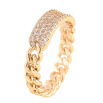 Кольцо Xuping цвет позолота 18K мягкая шинка цепочка с инкрустацией кристаллами фото №2 Кольцо Xuping цвет позолота 18K мягкая шинка цепочка с инкрустацией кристаллами фото №2