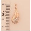 Кулон Xuping M&L цвет 18K "Капелька с кристаллами" для цепочки до 5мм фото №2 Кулон Xuping M&L цвет 18K "Капелька с кристаллами" для цепочки до 5мм фото №2