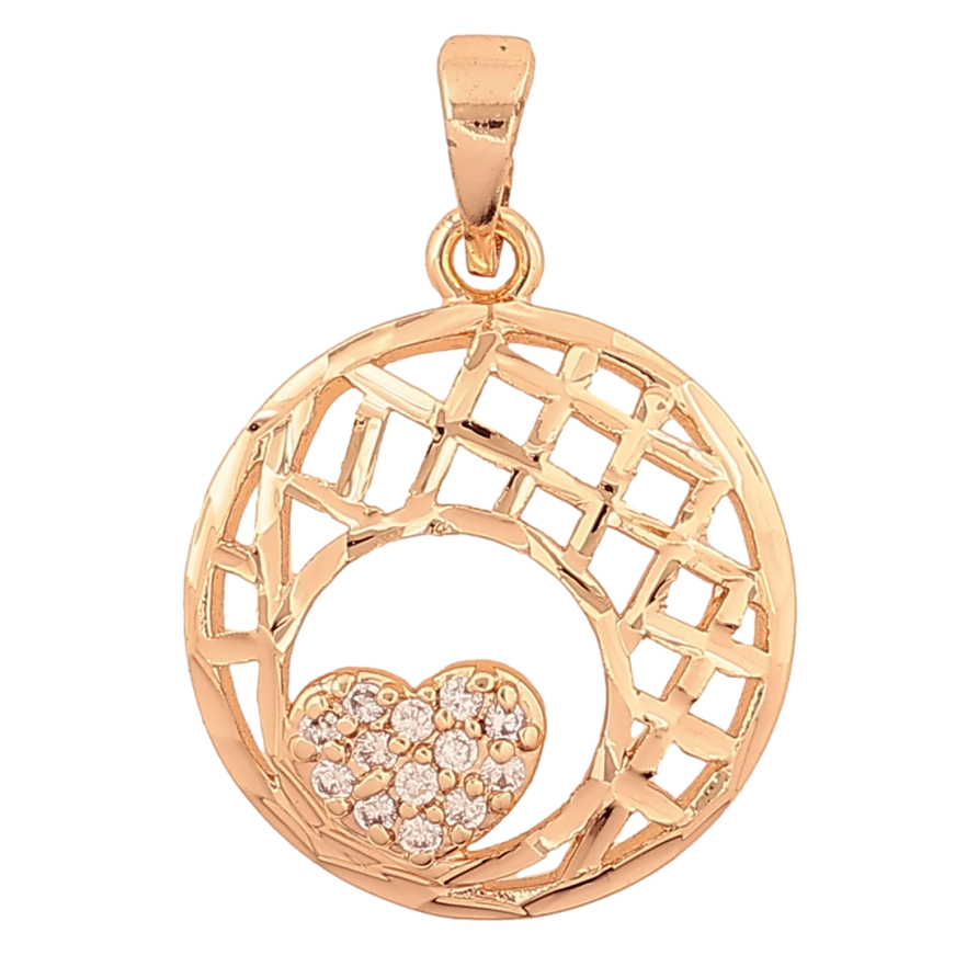Кулон Xuping M&L цвет 18K "Узор с сердечком" для цепочки до 5мм фото №1 Кулон Xuping M&L цвет 18K "Узор с сердечком" для цепочки до 5мм фото №1