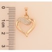Кулон Xuping M&L цвет 18K "Сердечко" для цепочки до 5мм фото №2