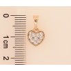 Кулон Xuping M&L колір 18K "Сердечко с кристаллами" для цепочки до 5мм фото №2 Кулон Xuping M&L колір 18K "Сердечко с кристаллами" для цепочки до 5мм фото №2