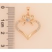 Кулон Xuping M&L колір 18K "Серце з бантом" для ланцюжка до 5мм фото №2 Кулон Xuping M&L колір 18K "Серце з бантом" для ланцюжка до 5мм фото №2