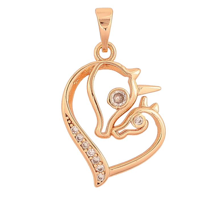 Кулон Xuping M&L цвет 18K "Единороги" для цепочки до 5мм фото №8