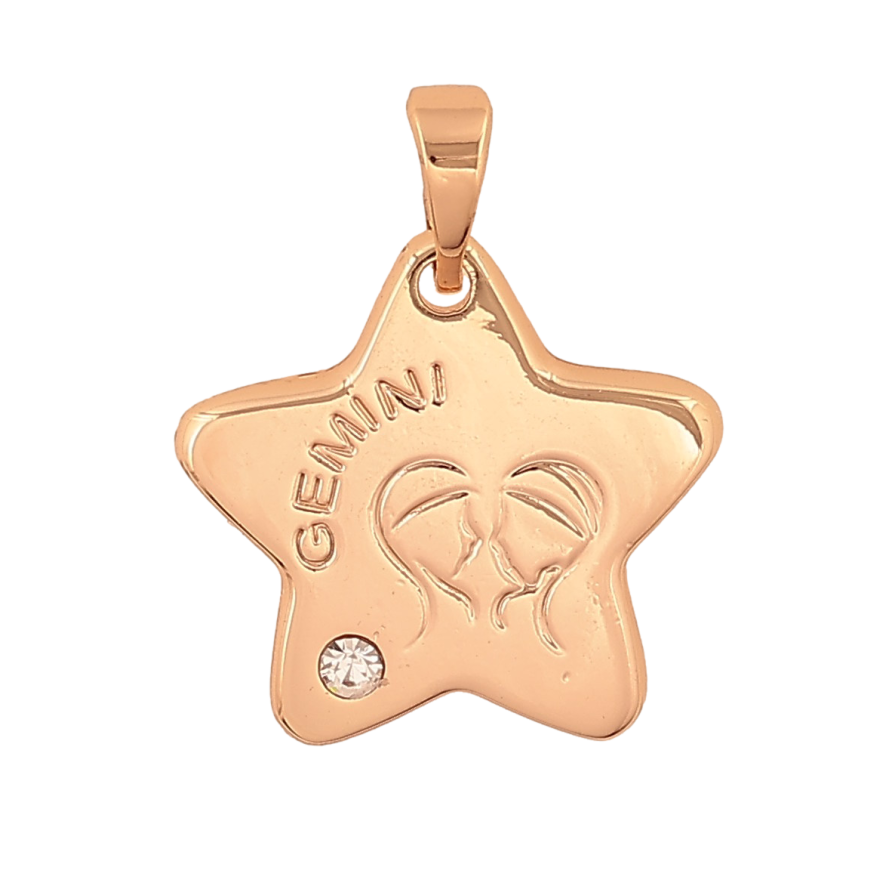 Кулон Xuping M&L цвет 18K "Знак Зодиака Близнецы" для цепочки до 5мм фото №1