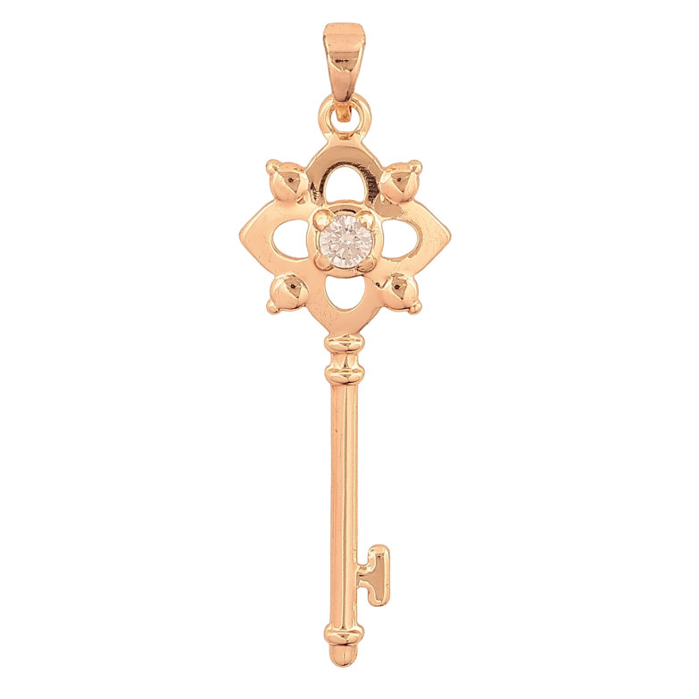 Кулон Xuping M&L колір 18K "Ключик з кристалами" для ланцюжка до 5мм фото №1 Кулон Xuping M&L колір 18K "Ключик з кристалами" для ланцюжка до 5мм фото №1
