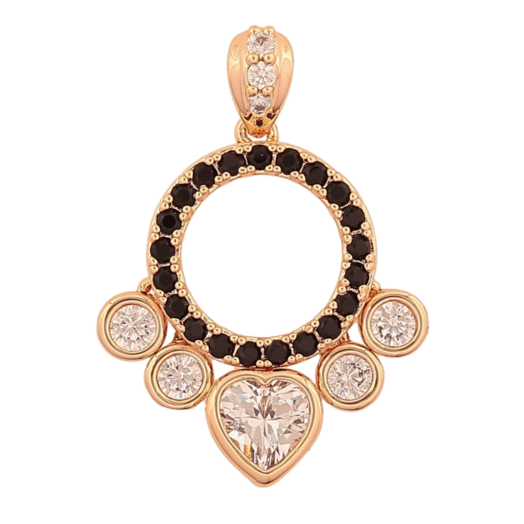 Кулон Xuping M&L цвет 18K "Узор с черно-белыми кристаллами" для цепочки до 4мм фото №25 Кулон Xuping M&L цвет 18K "Узор с черно-белыми кристаллами" для цепочки до 4мм фото №25