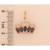 Кулон Xuping M&L цвет 18K "Корона с черно-белыми кристаллами" для цепочки до 5мм фото №2 Кулон Xuping M&L цвет 18K "Корона с черно-белыми кристаллами" для цепочки до 5мм фото №2