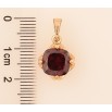 Кулон Xuping цвет Позолота 18K "Бордовый кристалл" для цепочки до 5мм фото №2 Кулон Xuping цвет Позолота 18K "Бордовый кристалл" для цепочки до 5мм фото №2