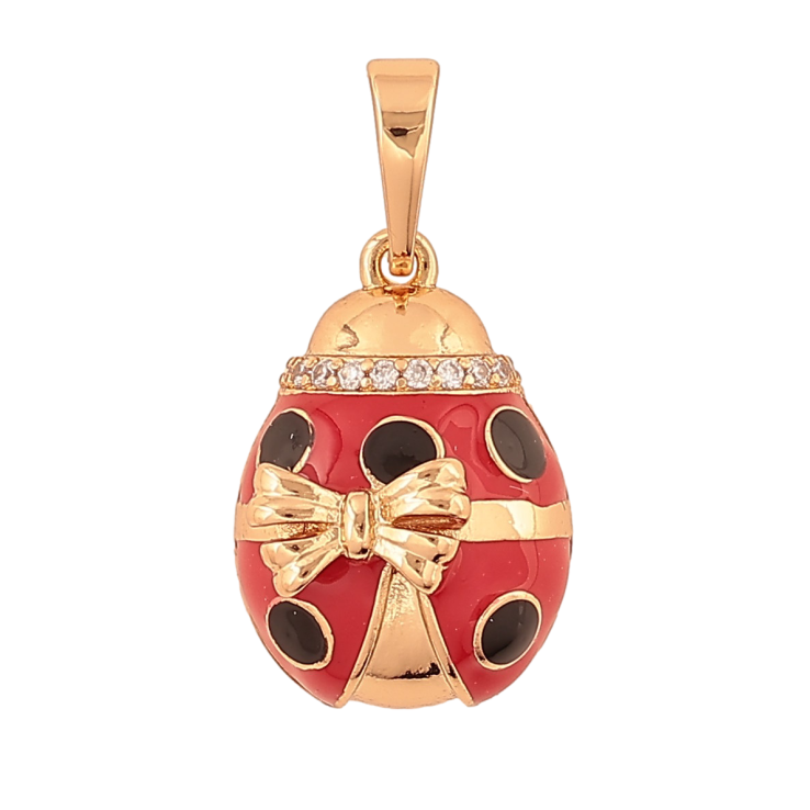 Кулон Xuping цвет Позолота 18K "Божья коровка" для цепочки до 6мм фото №6