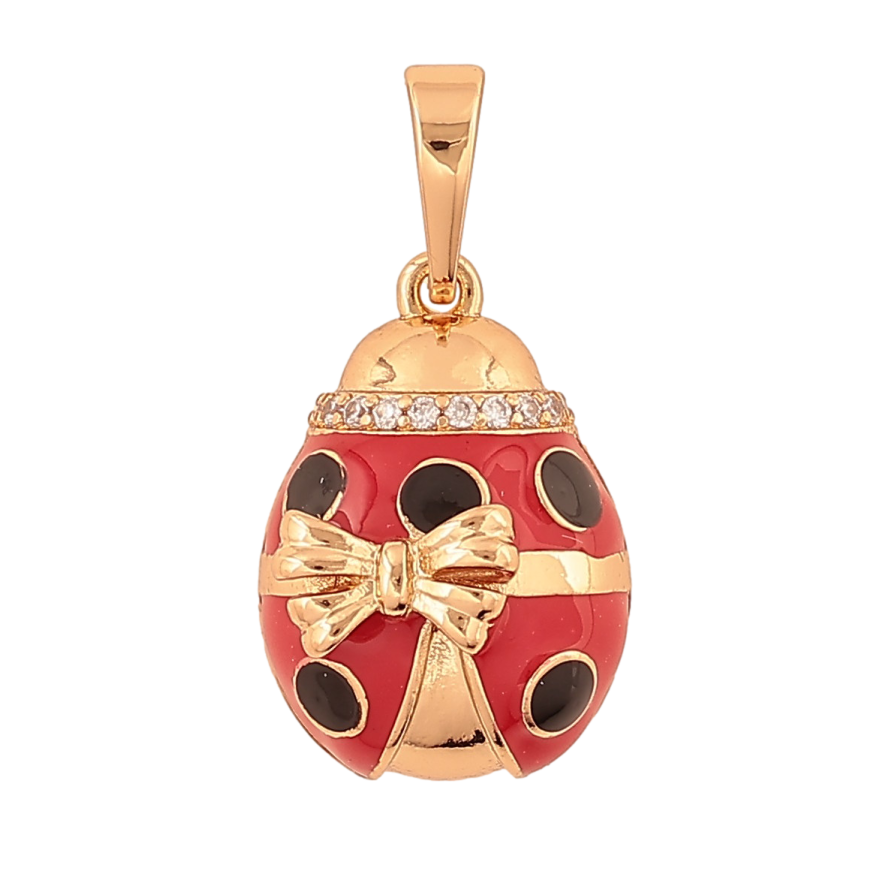 Кулон Xuping цвет Позолота 18K "Божья коровка" для цепочки до 6мм фото №1