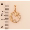 Кулон Xuping цвет Позолота 18K "Солнце и Луна" для цепочки до 6мм фото №2 Кулон Xuping цвет Позолота 18K "Солнце и Луна" для цепочки до 6мм фото №2