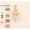 Кулон Xuping цвет Позолота 18K "Кристалл с сердечком" для цепочки до 5мм фото №2 Кулон Xuping цвет Позолота 18K "Кристалл с сердечком" для цепочки до 5мм фото №2