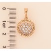 Кулон Xuping цвет Позолота 18K "Узор с кристаллами" для цепочки до 6мм фото №2