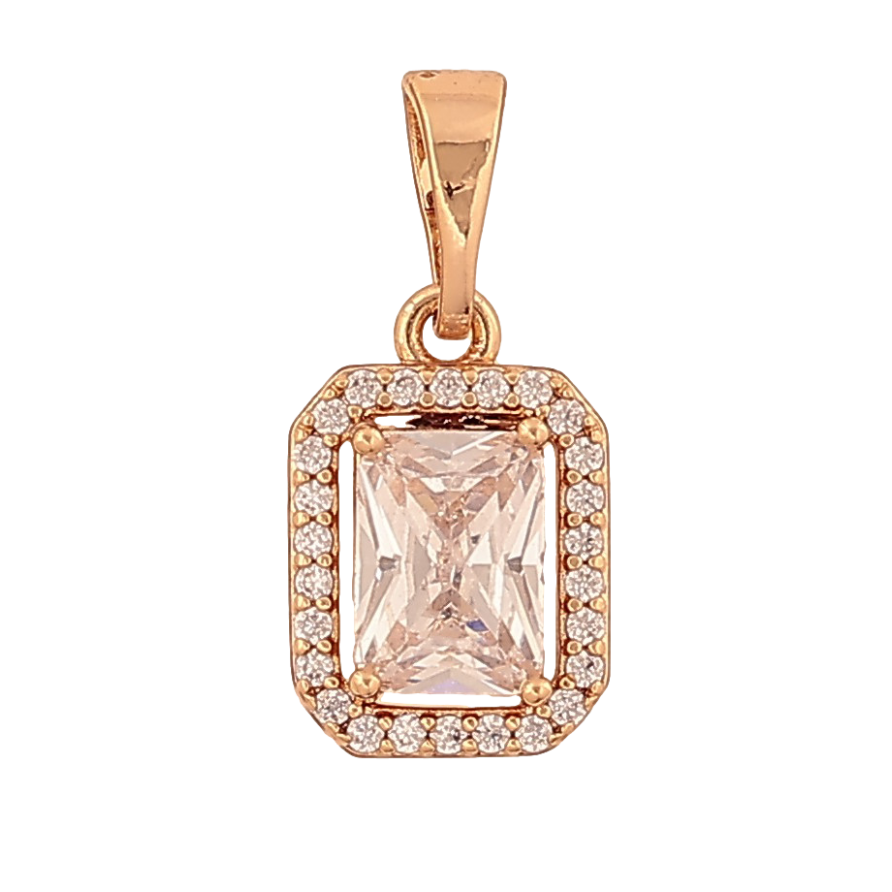 Кулон Xuping колір Позолота 18K "Кристал в обрамленні" для ланцюжка до 5мм фото №1 Кулон Xuping колір Позолота 18K "Кристал в обрамленні" для ланцюжка до 5мм фото №1