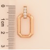 Кулон Xuping цвет Позолота 18K "Узор с кристаллами" для цепочки до 3мм фото №2