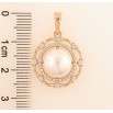 Кулон Xuping цвет Позолота 18K "Жемчужный цветок" для цепочки до 6мм фото №2 Кулон Xuping цвет Позолота 18K "Жемчужный цветок" для цепочки до 6мм фото №2
