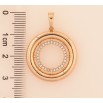 Кулон Xuping цвет Позолота 18K "Колечко с кристаллами" для цепочки до 6мм фото №2 Кулон Xuping цвет Позолота 18K "Колечко с кристаллами" для цепочки до 6мм фото №2