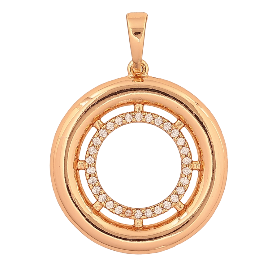 Кулон Xuping цвет Позолота 18K "Колечко с кристаллами" для цепочки до 6мм фото №1 Кулон Xuping цвет Позолота 18K "Колечко с кристаллами" для цепочки до 6мм фото №1
