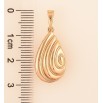 Кулон Xuping колір Позолота 18K "Декоративна крапелька двостороння" для ланцюжка до 6мм фото №2