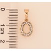 Кулон Xuping цвет Позолота 18K "Буква О" для цепочки до 5мм фото №2 Кулон Xuping цвет Позолота 18K "Буква О" для цепочки до 5мм фото №2