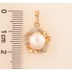 Кулон Xuping цвет Позолота 18K "Жемчужный цветок" для цепочки до 5мм фото №2
