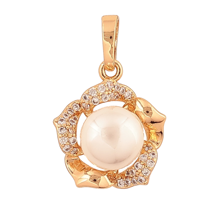 Кулон Xuping цвет Позолота 18K "Жемчужный цветок" для цепочки до 5мм фото №19 Кулон Xuping цвет Позолота 18K "Жемчужный цветок" для цепочки до 5мм фото №19
