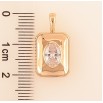 Кулон Xuping колір Позолота 18K "Вставка кристал" для ланцюжка до 4мм фото №2 Кулон Xuping колір Позолота 18K "Вставка кристал" для ланцюжка до 4мм фото №2