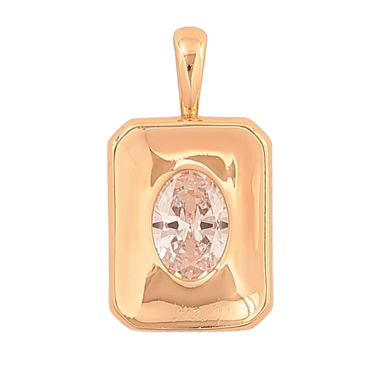 Кулон Xuping колір Позолота 18K "Вставка кристал" для ланцюжка до 4мм фото №2 Кулон Xuping колір Позолота 18K "Вставка кристал" для ланцюжка до 4мм фото №2