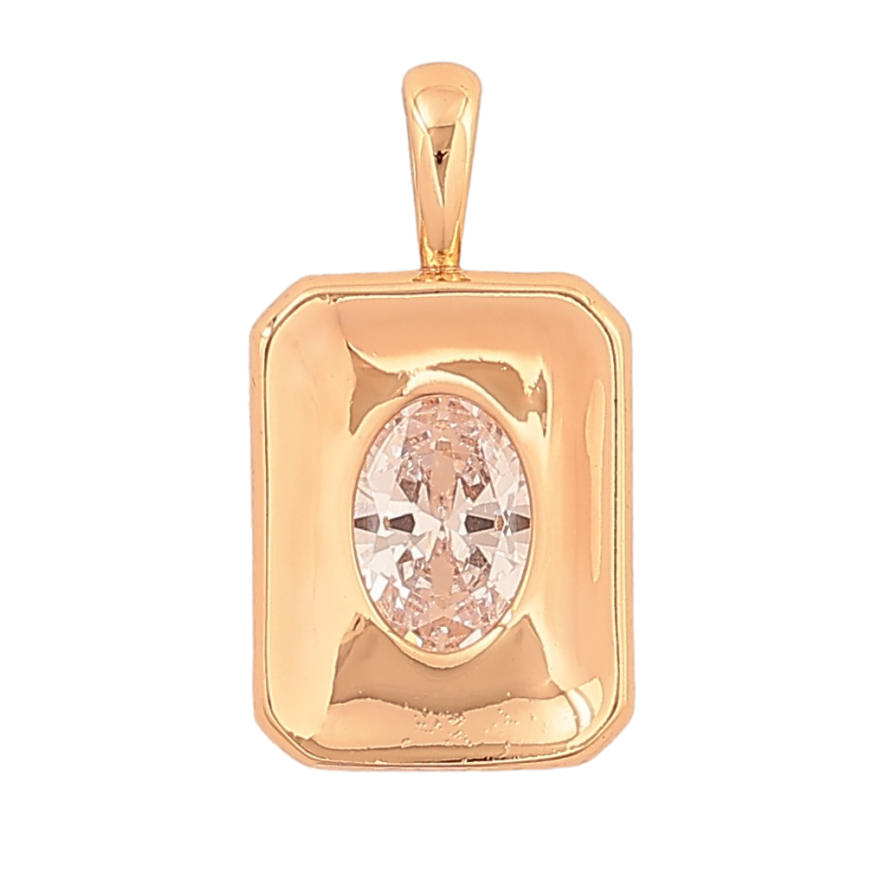 Кулон Xuping колір Позолота 18K "Вставка кристал" для ланцюжка до 4мм фото №1 Кулон Xuping колір Позолота 18K "Вставка кристал" для ланцюжка до 4мм фото №1